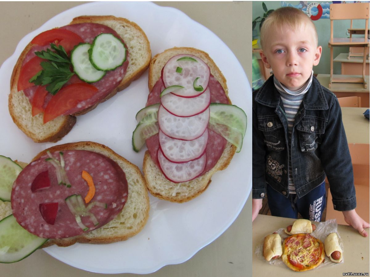 Бутерброды для детей в школу на конкурс